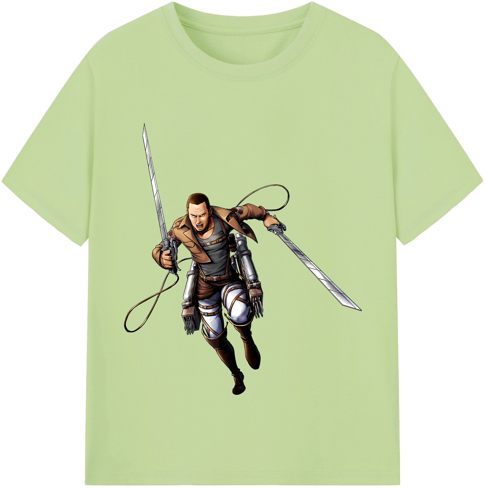 （画像用） 進撃の巨人 Attack on Titan 綿100％半袖Tシャツ（フロントプリント）